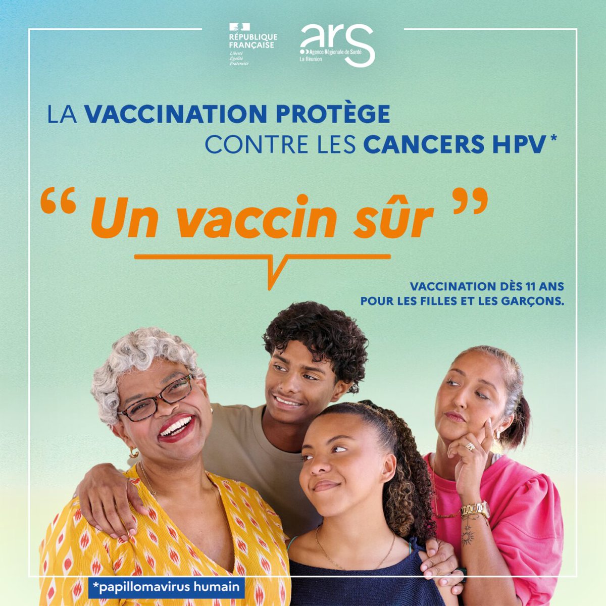 #VaccinationHPV 🤗 Un vaccin sûr et éprouvé
En France, le vaccin est proposé depuis 2006 pour les filles et 2021 pour les garçons. Déjà utilisé dans plus de 20 pays avec 600M de doses, il protège contre 90 % des infections causant des cancers
+ infos 🔗 urlr.me/!HPV2024