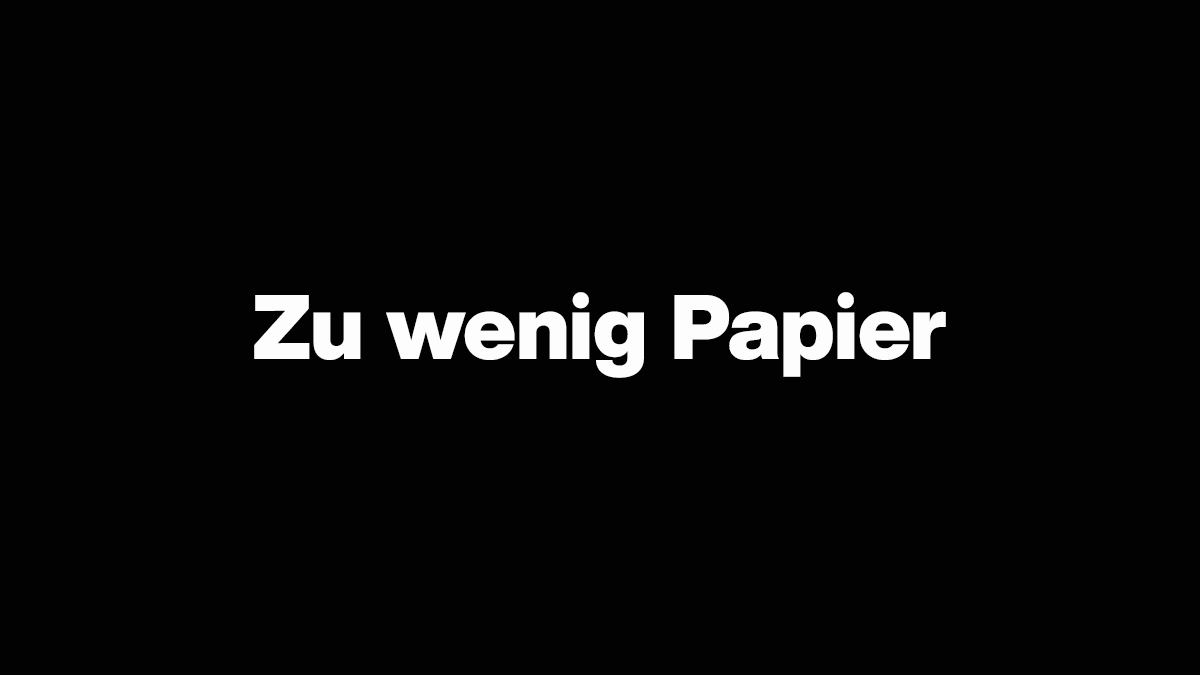 Zu wenig Papier, zu viele 'Risiken'. Karibische Verhältnisse in #Deutschland. #Neuwahlen