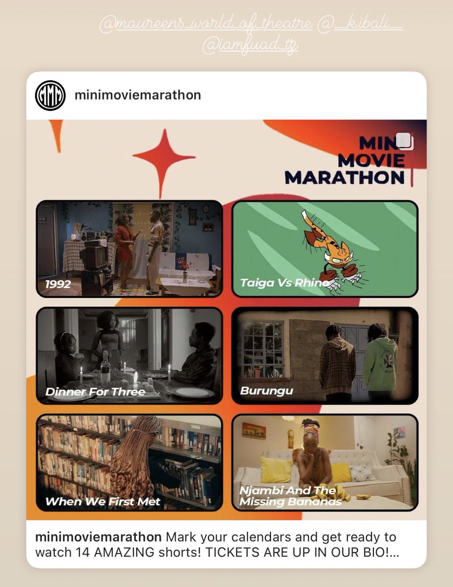 KabogozzaBrian's tweet photo. Lets experience this masterpiece in @UnseenCinema this 23rd and 24th November 2024. Nairobi, Kenya 🇰🇪 
#DinnerForThree 
Courtesy: minimoviemarathan 😎 https://t.co/aUxBFqyt6n