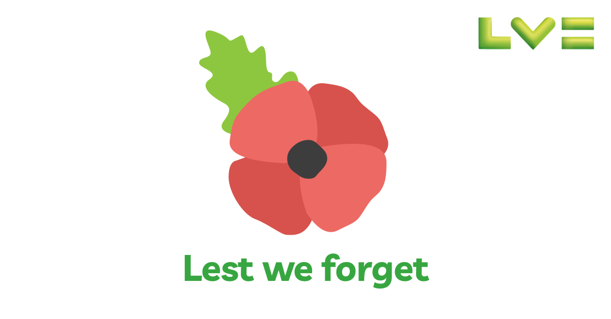 We pause as we commemorate Remembrance Sunday and Armistice Day. The poppy is a symbol of remembrance for those who have served and sacrificed in our Armed Forces. We’ve made a donation to the Royal British Legion, which helps serving and ex-serving personnel and their families.