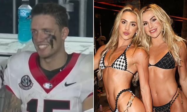 jon_snow_pt's tweet image. 😊 GEORGIA QUARTERBACK CARSON BECK SLAMMED BY FANS FOR SMILING DURING HUMILIATING OLE MISS DEFEAT. 

The QB’s reaction to the loss sparked anger and disappointment among Bulldogs supporters. 

Fans took to social media to express their frustration over his demeanor.

#CarsonBeck