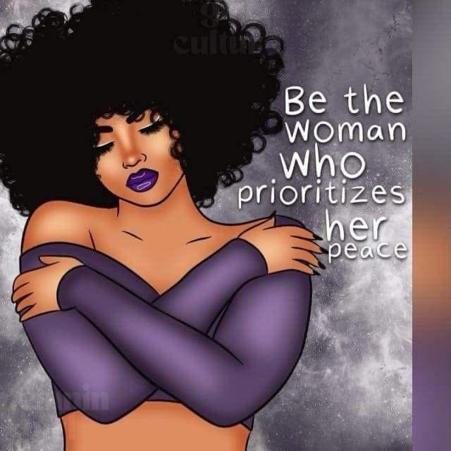 AuthorJoeNBrown's tweet image. Be the woman who prioritizes her peace. ☮️ #PeaceVibes ✌🏽 #PeaceForTheWorld 🕊️