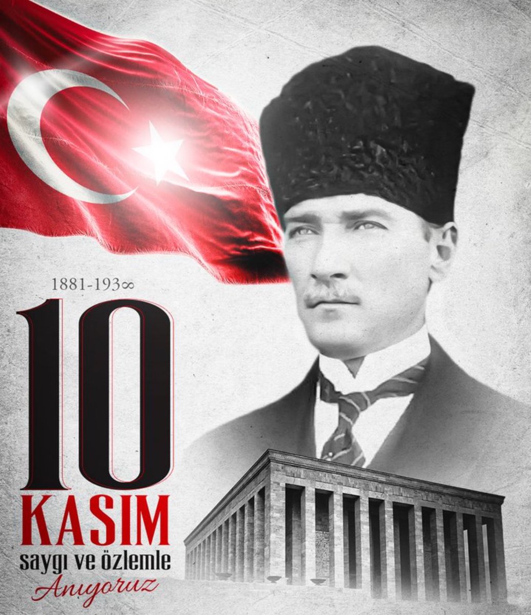 Cumhuriyetimizin kurucusu Gazi Mustafa Kemal Atatürk’ü vefatının 86. yıl dönümünde rahmet, saygı ve özlemle yâd ediyoruz.
