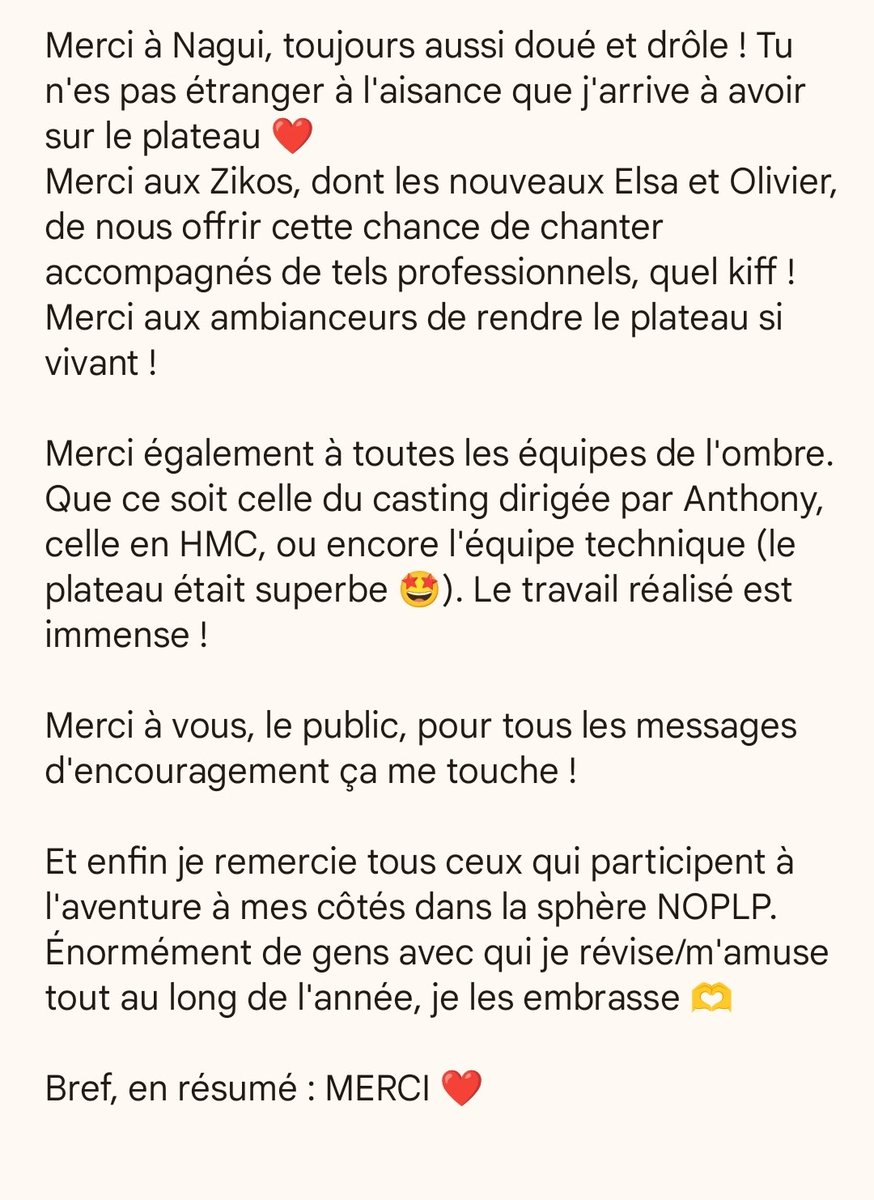 Trop de mots pour que ça rentre dans un tweet 😅 #NOPLP

<a href="/Margauxeschm/">Margaux</a> 
<a href="/Nagui/">Nagui</a> 
<a href="/NOPLPoff/">NOPLP Officiel</a> 

📸 Banijay Media Production