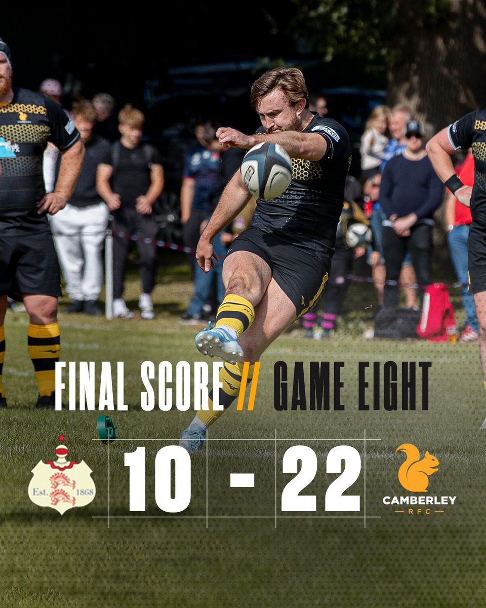 A scrappy game but five points in the bag ✅

#CamberleyRugby | #Win | #COYS