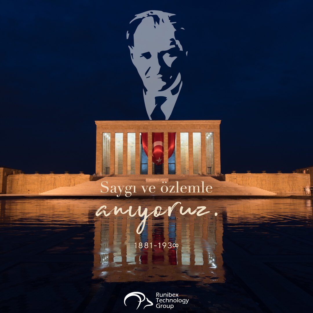 runibex's tweet photo. Ulu Önder Gazi Mustafa Kemal Atatürk'ü, aramızdan ayrılışının 86. yıl dönümünde saygı, sevgi ve özlemle anıyoruz.

#atatürk https://t.co/VpnoJLuiGc