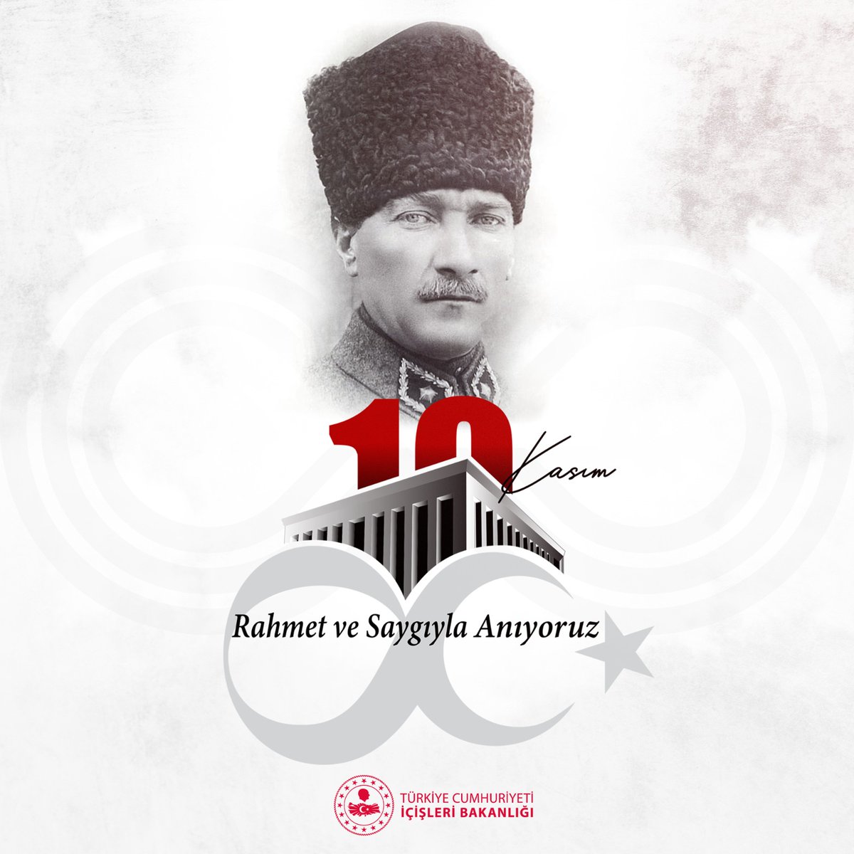 Cumhuriyetimizin kurucusu Gazi Mustafa Kemal Atatürk'ü, ebediyete irtihal edişinin 86. yıl dönümünde saygı ve rahmetle anıyoruz.