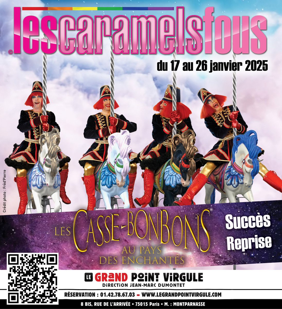 Lescaramelsfous's tweet photo. 🌠 Théâtre du Grand Point Virgule (Paris)
⏱️ Du 17 au 26 janvier 2025
🍭 Les Casse-bonbons au pays des Enchantés 
▶️ Pour réserver :
https://t.co/jaeUrkDChg

#comedieMusicale #LGBT #musical #show #cassenoisette #cassebonbons https://t.co/OvbfXRz0VW