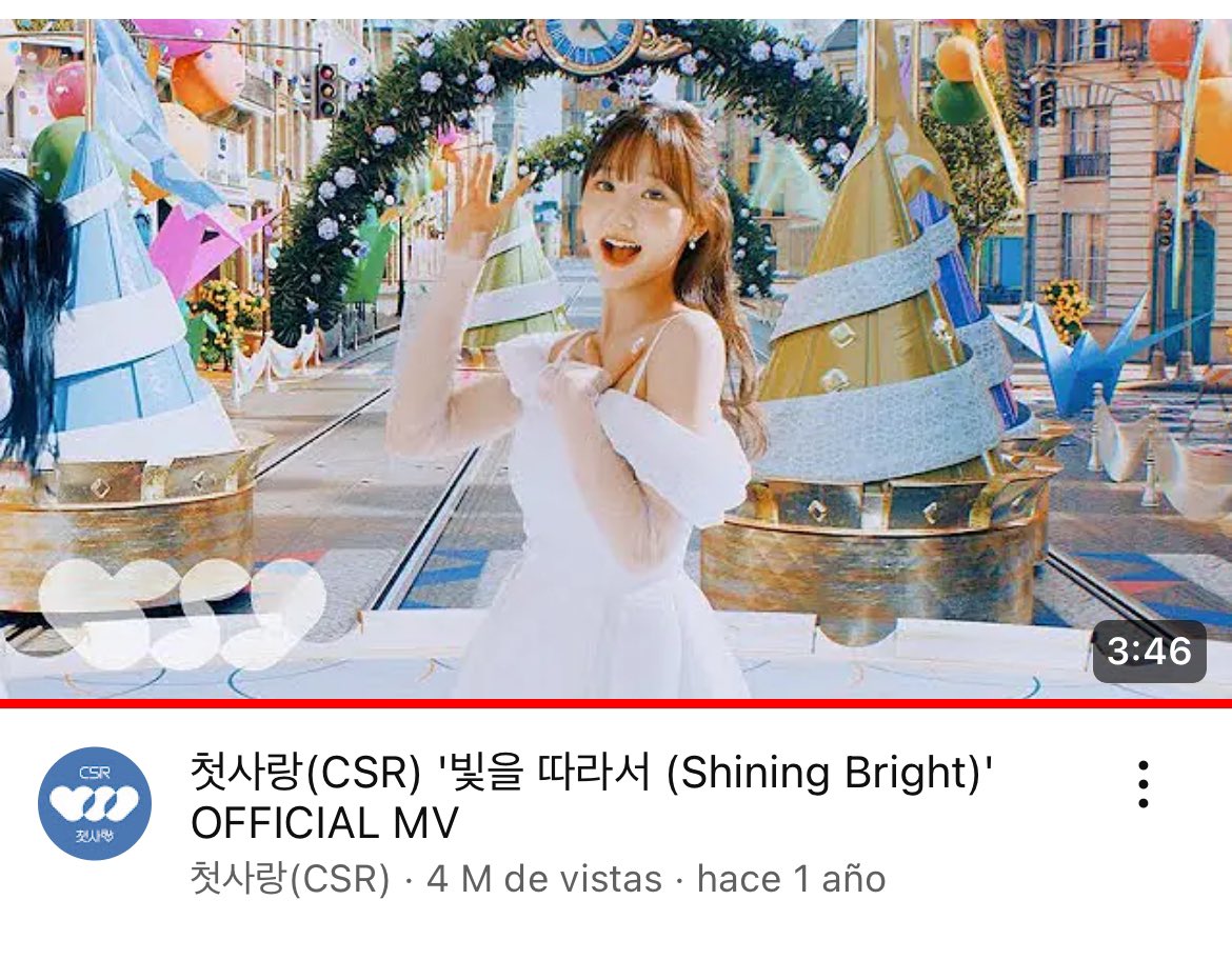 Shining Bright M/V by our queens CSR has finally reached 4 MILLION views!! 🥳🥳🥳 #csr #shiningbright #kpop #첫사랑  🙌💗