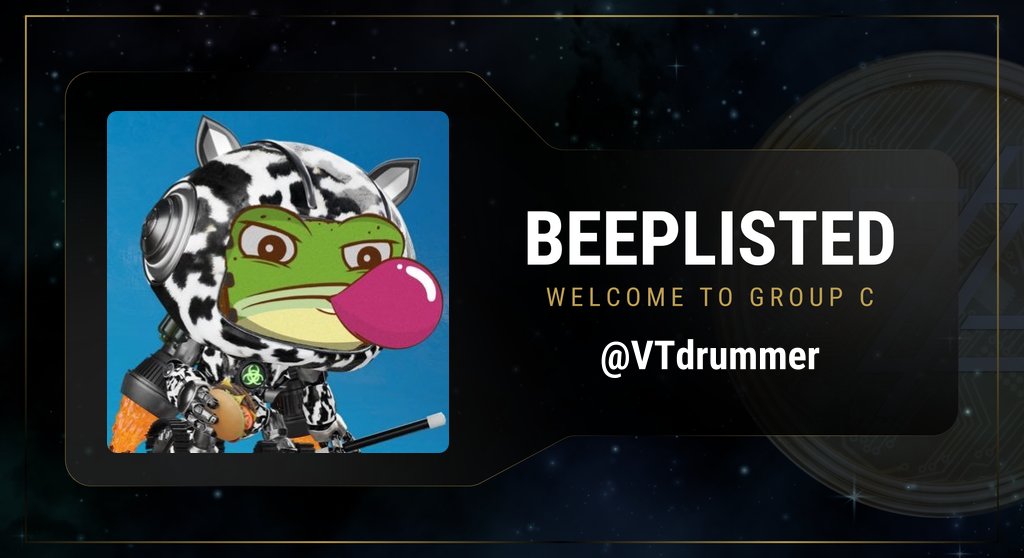 Congratulations <a href="/VTdrummer/">Crypto WIZ - $XRP $UGA</a> 🎉

• Welcome to Group C of <a href="/BeepList/">Beep List</a> 🤖
<a href="/Botzcoin/">BOTZ</a> <a href="/BeepBoopBotz/">Beep Boop</a> $BOTZ
