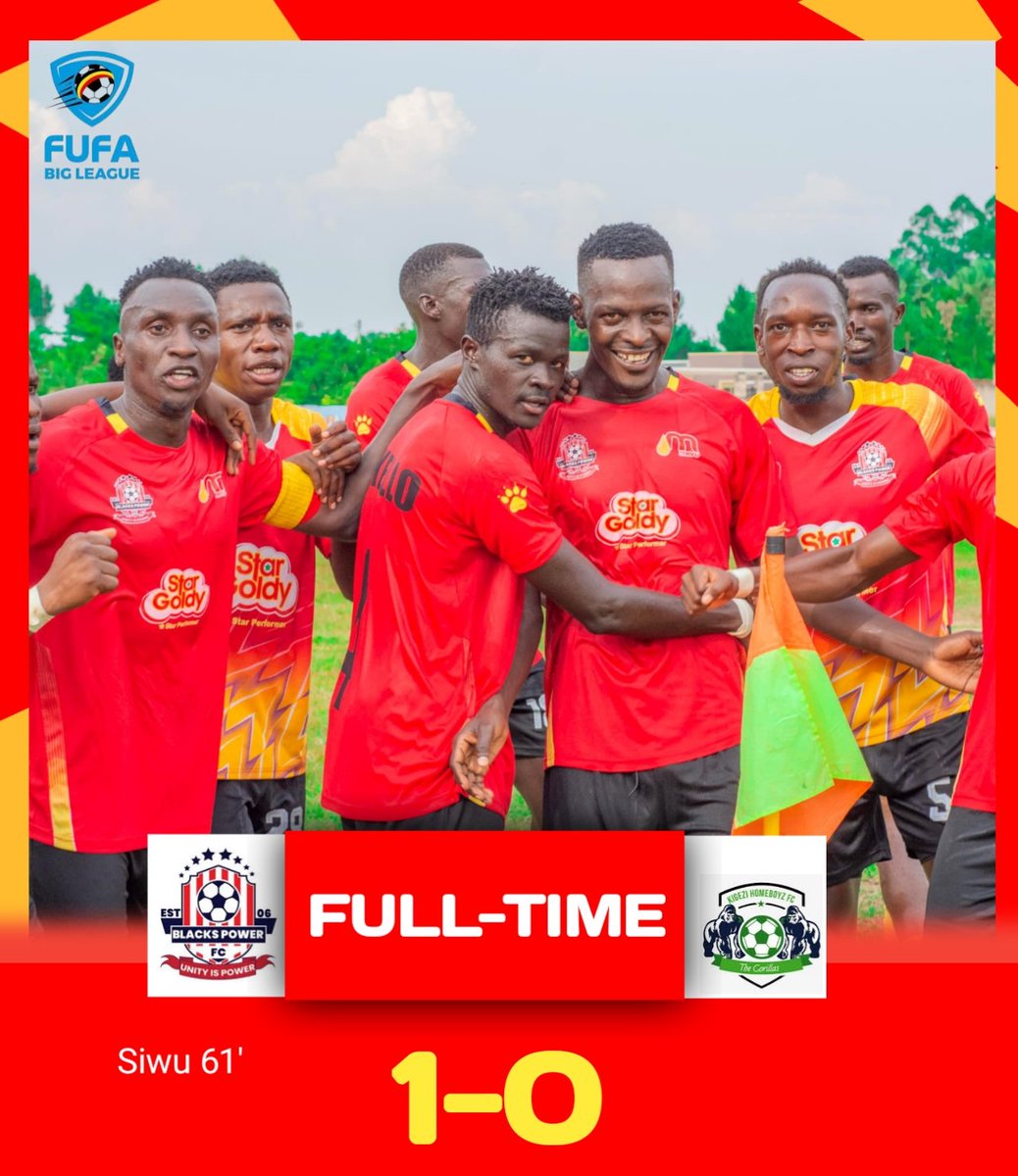 BlacksPowerFC's tweet photo. #MatchDayUpdate | @FUFABigLeague 

FT"

Maximum points and a clean sheet at home. @HomeBoyzFC, you can't beat our younger brother @Aruahillsc and we just let you go like that....learn to respect !

#BPFCKHB | #FUFABigLeague | #WeAreBlacksPower | #MissionUPL | #UnityIsPower https://t.co/zl9q7tAbql
