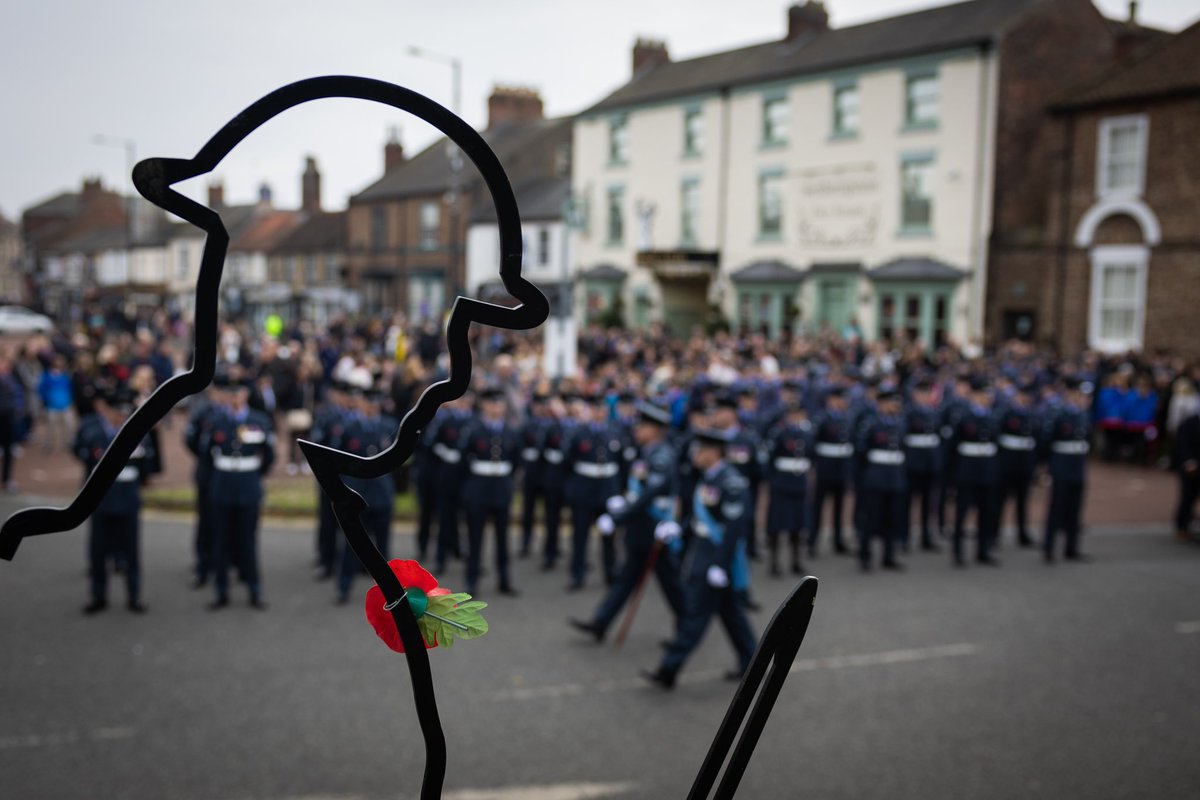 RAF_Leeming's tweet photo. They went with songs to the battle, they were young,
Straight of limb, true of eye, steady and aglow.
They were staunch to the end against odds uncounted;
They fell with their faces to the foe.

We will remember them. https://t.co/VBolMP2Doz