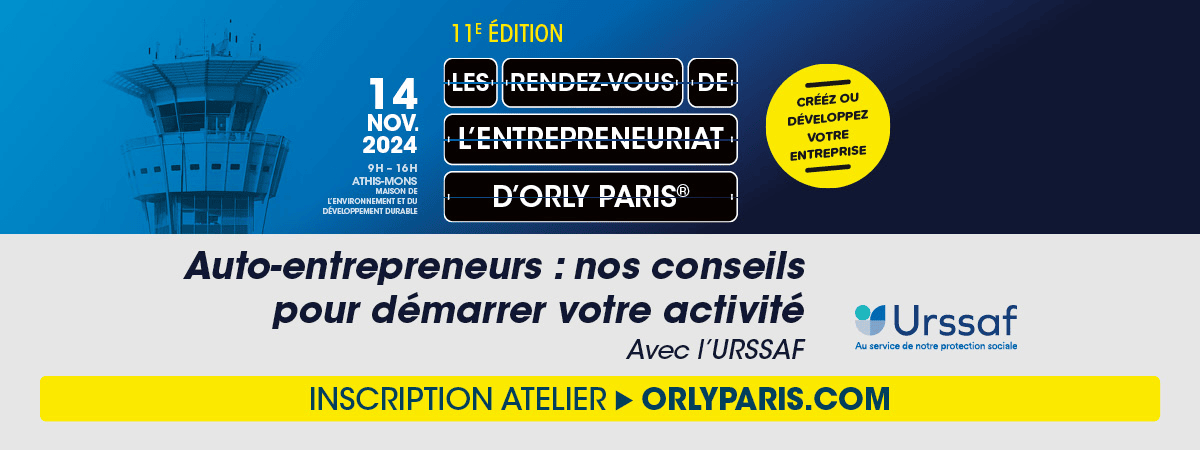 Orly Paris (@orly_paris) on Twitter photo ✨ Participez à un #Atelier : Auto-entrepreneurs, obtenez nos conseils pour démarrer votre activité ! Découvrez l'essentiel pour créer votre micro-entreprise, un statut simple et avantageux pour débuter dans l'entrepreneuriat.
🗓️ 14/11 📍 Athis-Mons
🔗 inscription.orlyparis.com ✨ Participez à un #Atelier : Auto-entrepreneurs, obtenez nos conseils pour démarrer votre activité ! Découvrez l'essentiel pour créer votre micro-entreprise, un statut simple et avantageux pour débuter dans l'entrepreneuriat.
🗓️ 14/11 📍 Athis-Mons
🔗 inscription.orlyparis.com