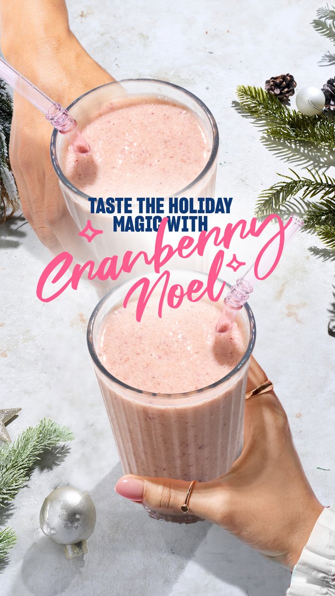 SaladStopPH's tweet photo. The seasons’ here, we are blendin’ something special for you! ☃️❄️

Introducing the new Cranberry Noel –  sip on vanilla, cranberry, banana, greek yoghurt, and soy milk 👀💚

Share the holiday magic with your loved ones today - order in-stores! 

#ChristmasSeasonal #SaladStopPH https://t.co/B682c0Q9V6