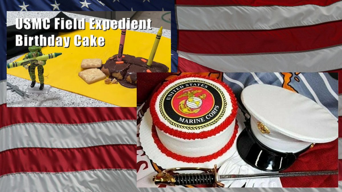 PathfnderPod's tweet photo. Wakee, Wakee @USMC. Happy Birthday to the baddest organized gang I ever worked with. As Marie Antoinette said "Let them eat crayons, I mean cake". Semper Fidelis. #USMC #SFMF #marines #249thbirthday https://t.co/eue2yUpn1y