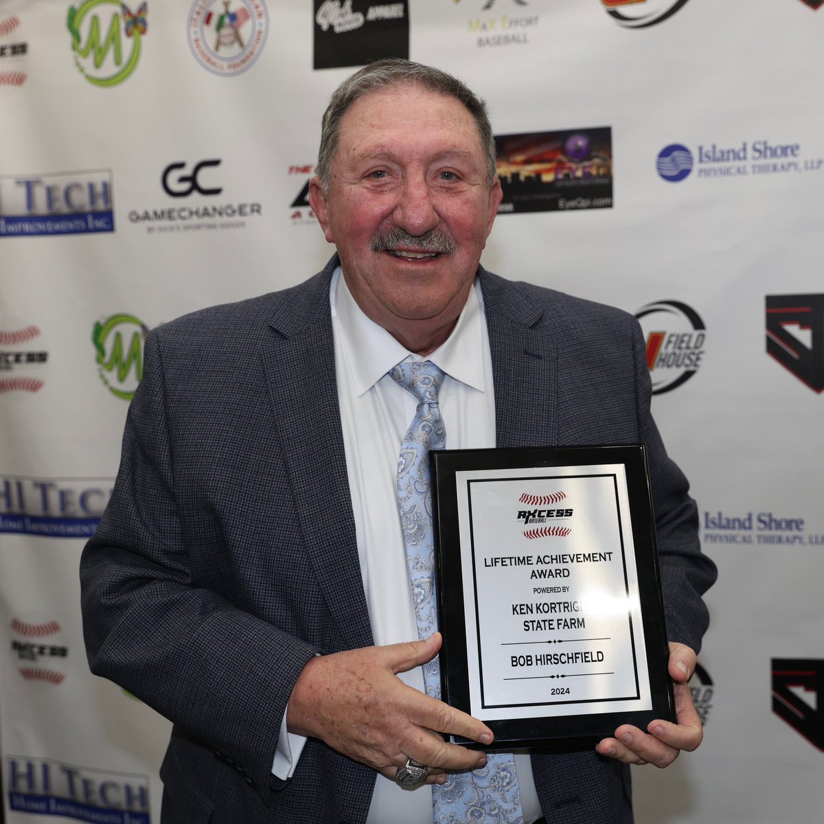 axcessbaseball's tweet photo. Congratulations to legendary coach Bob Hirschfield on receiving the Lifetime Achievement Award https://t.co/C7Jf99s3C3