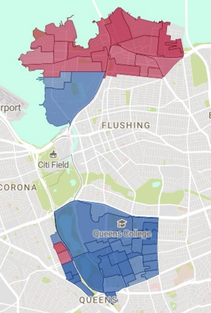 queens_parents's tweet photo. This is Assembly District 27 in NYC. Tell me this is gerrymandered without telling me it’s gerrymandered. https://t.co/Abx2d3sOn3