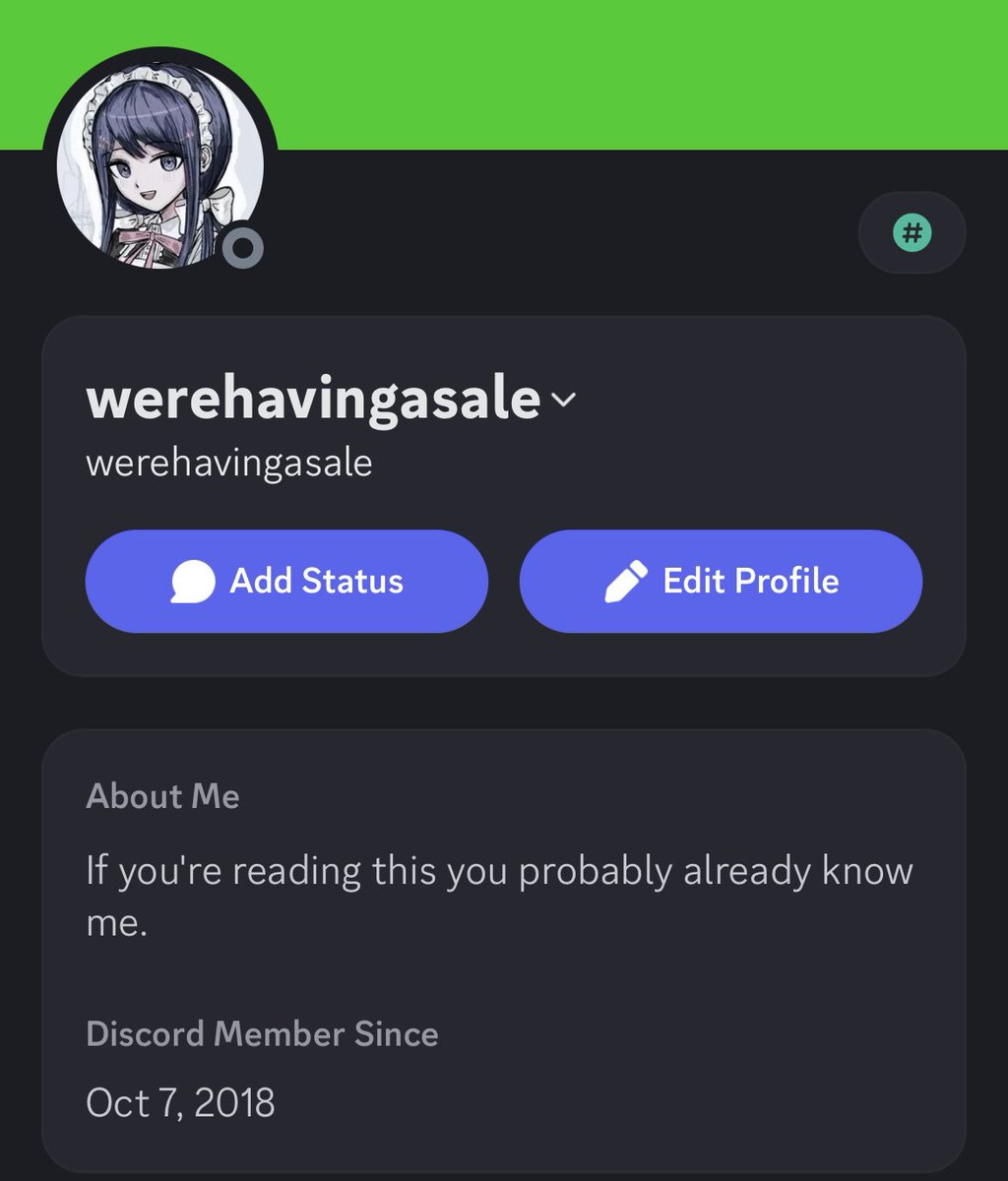 BookwormBlade's tweet image. Bye guys.

#MyTwitterAnniversary