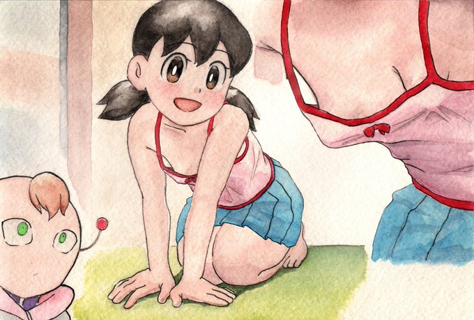 夏服しずかちゃんのイラストです 