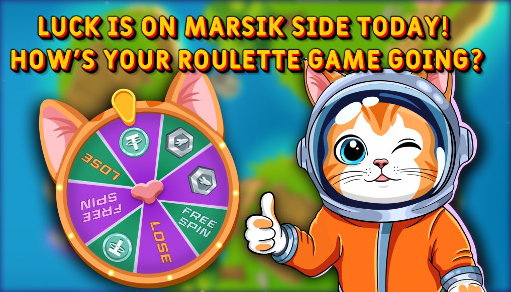 CrypoSpaceFarm's tweet photo. Good luck is on Marsik’s side today! 🚀
Have you already tried your luck today? 🔥
🎮-@Space_Farm_bot
#spacefarm #game #btc #spinwin https://t.co/DZiFjPke97