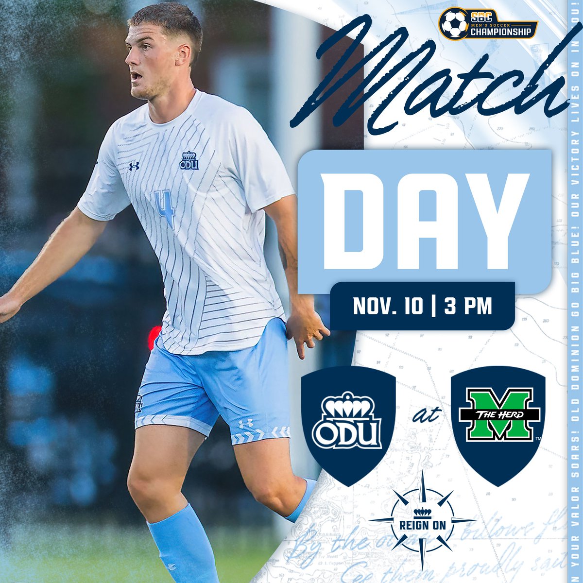 We're back in Huntington for the first round of the Sun Belt Championship

🆚 | #8 Marshall
⏲️ | 3 p.m.
📍 | Huntington, W. Va.
📺 | tinyurl.com/yc2uu99u
📊 | tinyurl.com/2m4bpu4n

#ODUSports | #Monarchs | #ReignOn