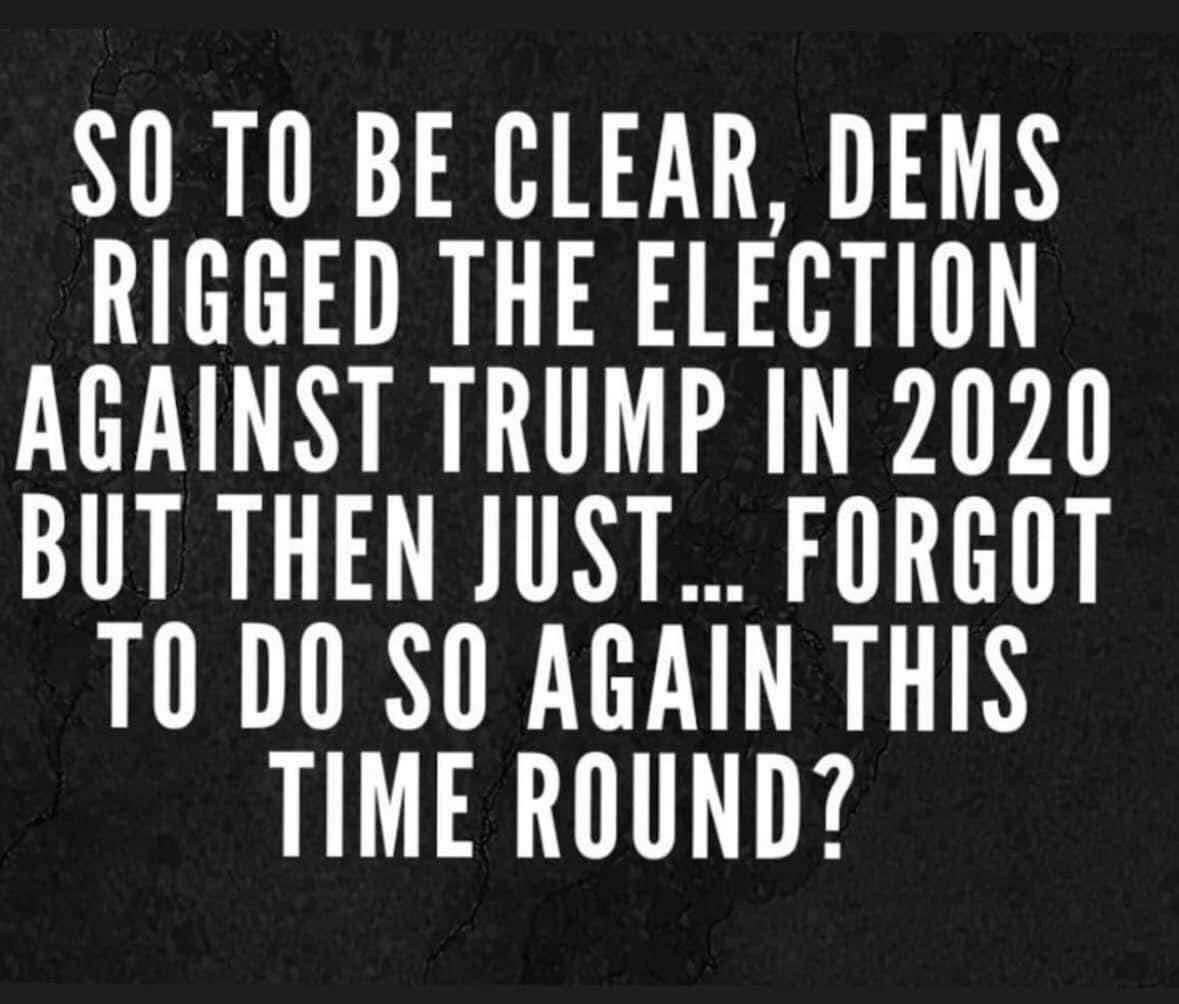 So, this election was NOT rigged because DJT won? Should we file 60 lawsuits, hire fake electors, storm the capital (peacefully)and start an insurrection? We won’t. But, I would just love to see what the republicans would have to say if we did. Horse of a different color, orange.