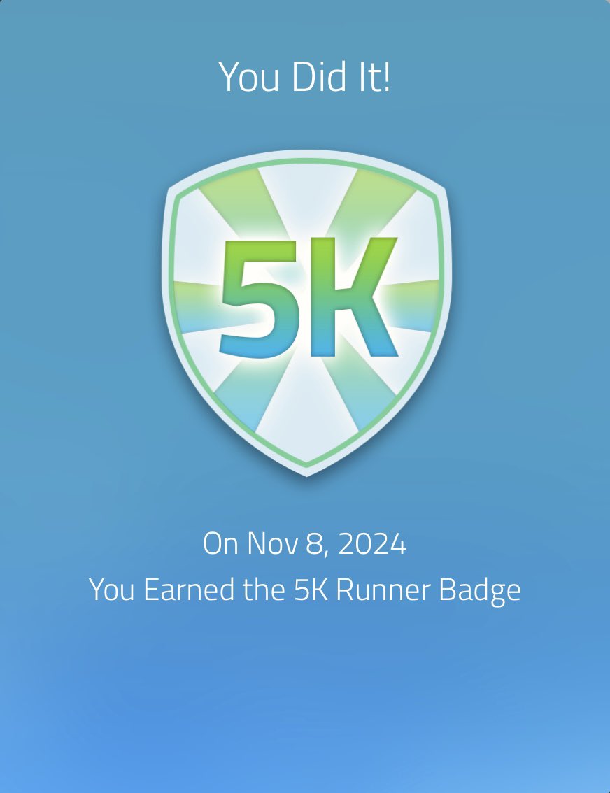 dofeydofe's tweet photo. Hit a pretty cool milestone the other day!

I went from barely being able to run for a full minute (back in May) to casually running for 30 mins! Haven’t done this in over a decade 🤯

Huge deal for me :) Brick by brick! LFG 💪💪💪💪💪 https://t.co/OjvDkm7H9l