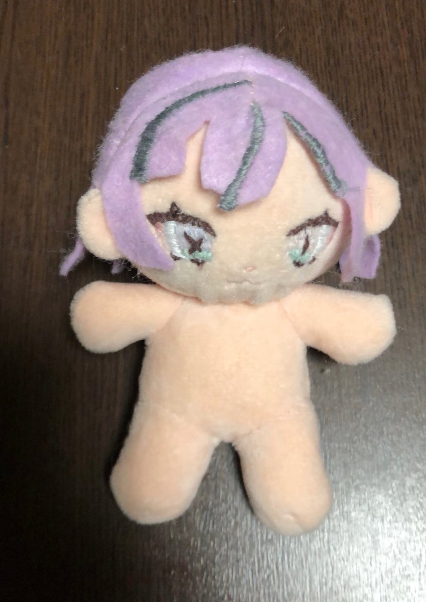 代理の自作ぬい作ったよー
初めて作ったにしてはいい感じじゃない？
お洋服はそのうちね。