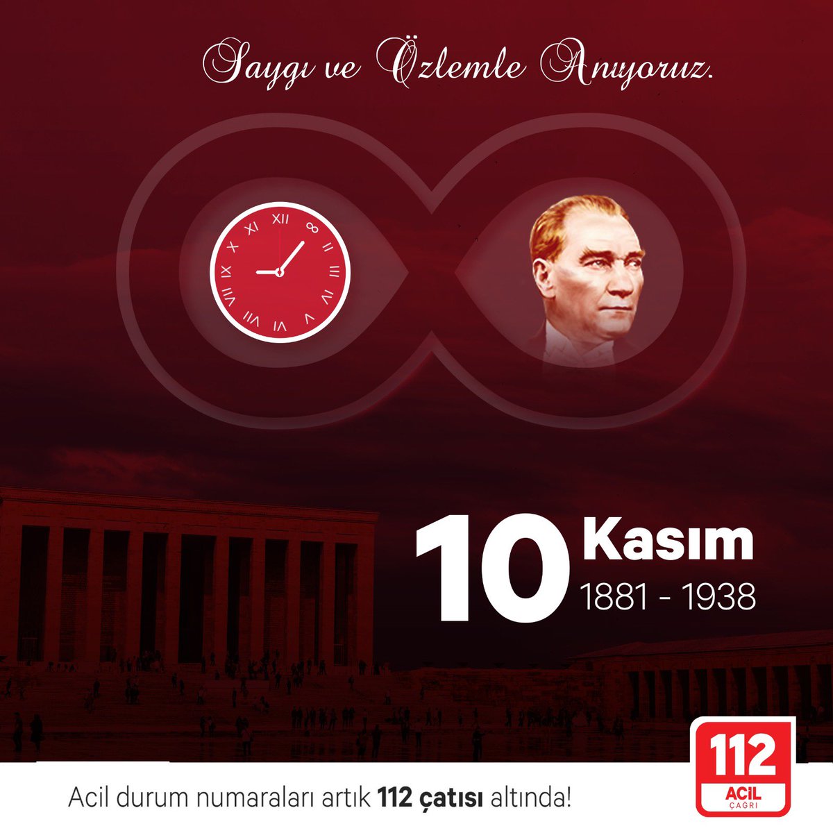 Gazi Mustafa Kemal Atatürk’ü saygı ve özlemle anıyoruz.