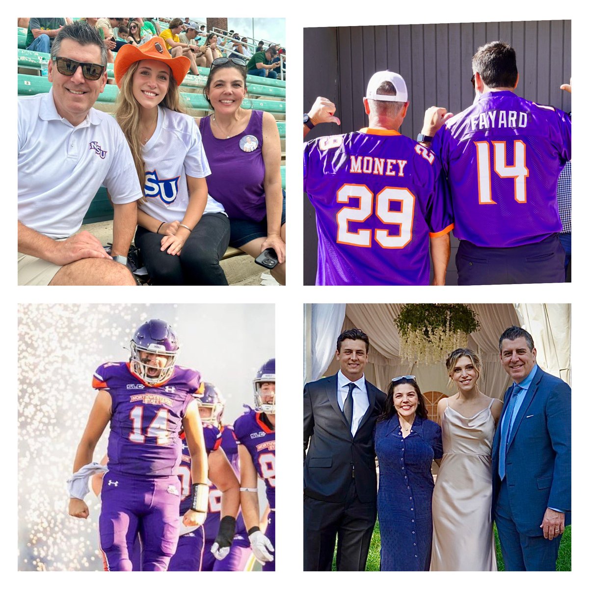 So Blessed to cheer for <a href="/JtFayard/">JT Fayard🌴</a> and <a href="/NSUDemonsFB/">NSU Football</a> <a href="/NSUDemons/">NSU Demons</a>. So thankful to have my family together and also celebrate my birthday with the people I love. 🙏🏻❤️ <a href="/NicoleFayard/">Nicole</a> <a href="/rebekahfayard/">rebekah fayard🦋</a> <a href="/JtFayard/">JT Fayard🌴</a>