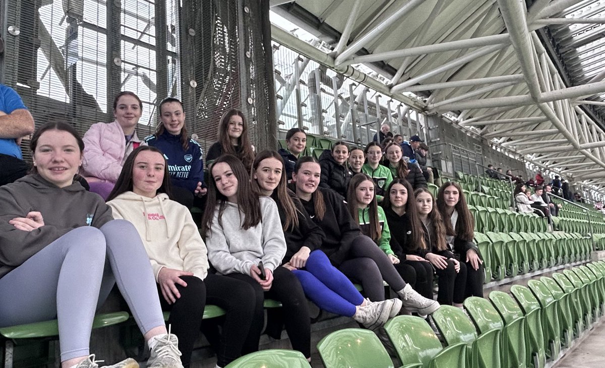 Square United Girls U13 Trip to the aviva #FAICup #girlsfootball <a href="/secretarylsgl/">Louth School Girls League</a>