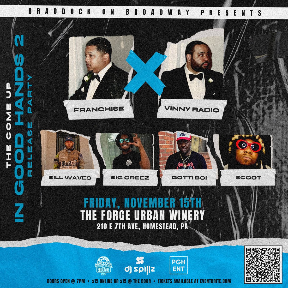 Pittsburgh, this Friday we need y’all to pull up to The Forge in Homestead as we celebrate the release of our recent project #InGoodHands2 with <a href="/bigjerm412/">Big Jerm</a> - presale tix are available on eventbrite for $12…make sure to be in da building