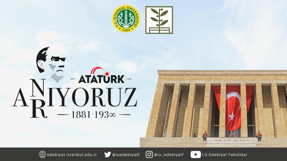 Cumhuriyetimizin kurucusu, Ulu Önderimiz Gazi Mustafa Kemal Atatürk'ü vefatının 86. yıl dönümünde saygı, rahmet ve minnetle anıyoruz. 

İzin silinmez ∞ 🇹🇷