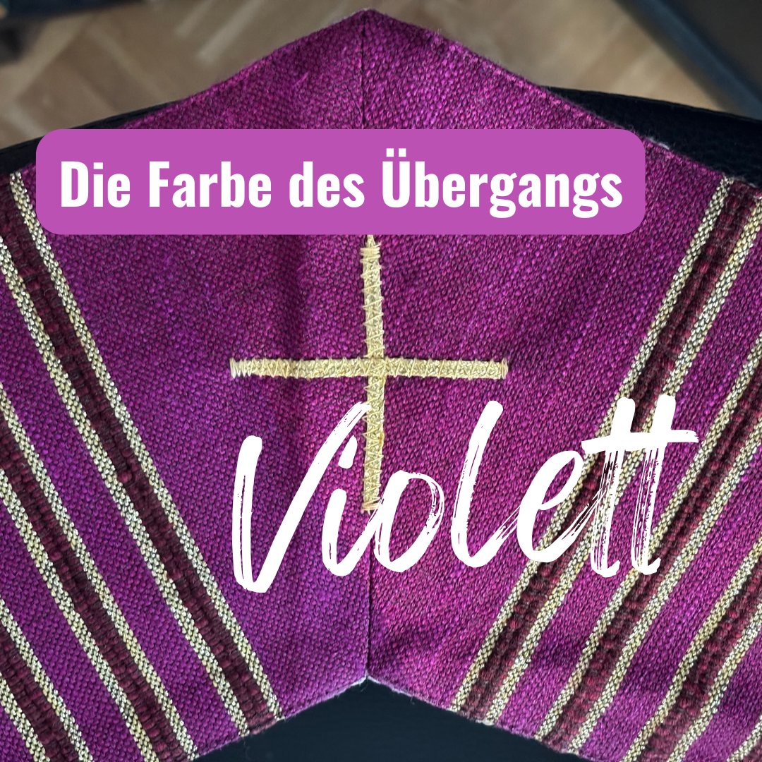 MDubberke's tweet photo. Alles in Farbe - Violett - Die Farbe des Übergangs.

Die neue Folge meiner Serie Kirchenausstattung nun auf: https://t.co/GknajQZqp8
#Antependien #Diakonie, #evangelisch  #glaubstdu #Katholisch #Kirchenausstattung #Ökumene, #Paramente #Paramentik #wasglaubstdu #WasPfarrerSoMachen https://t.co/gdhWLosMqb