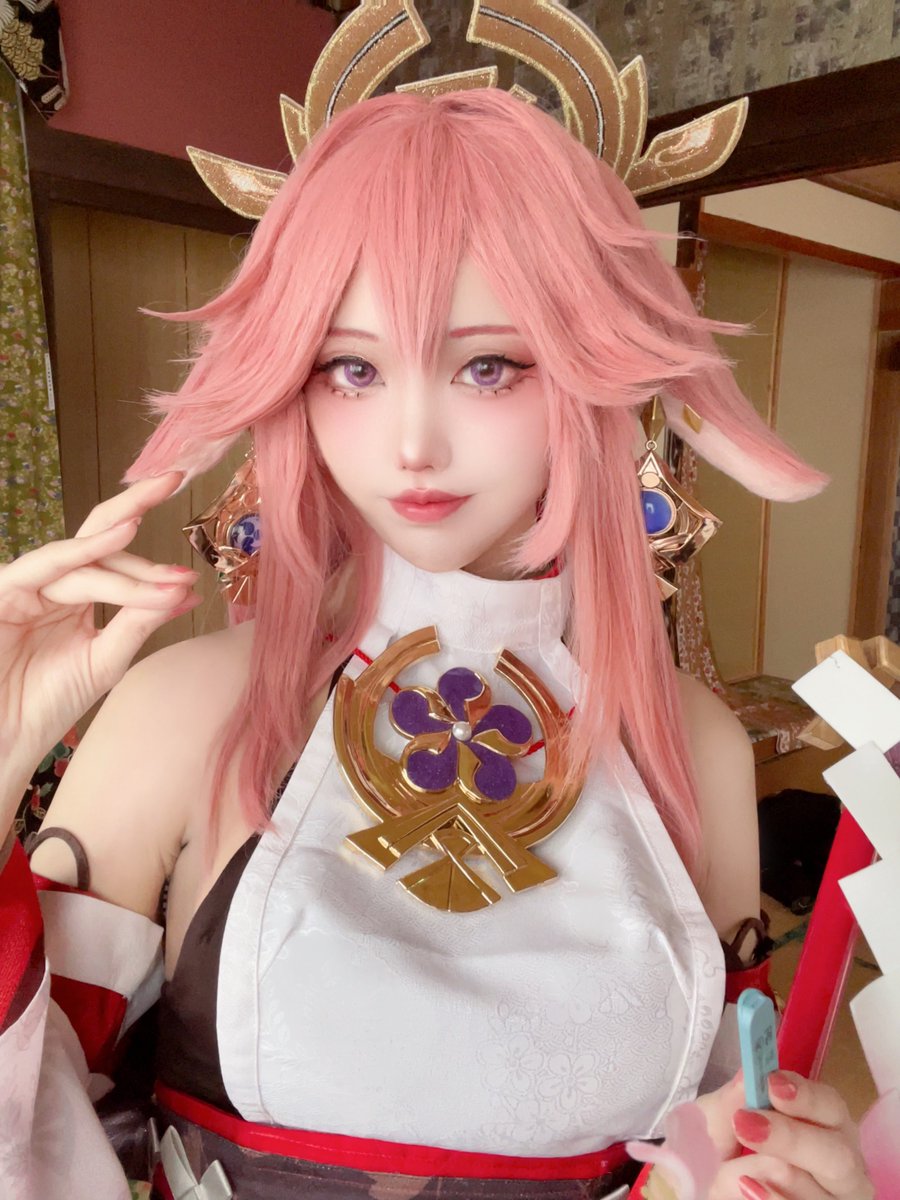 MST_128_'s tweet photo. 八重神子してきた🦊⚡️ https://t.co/HRninPHsHE
