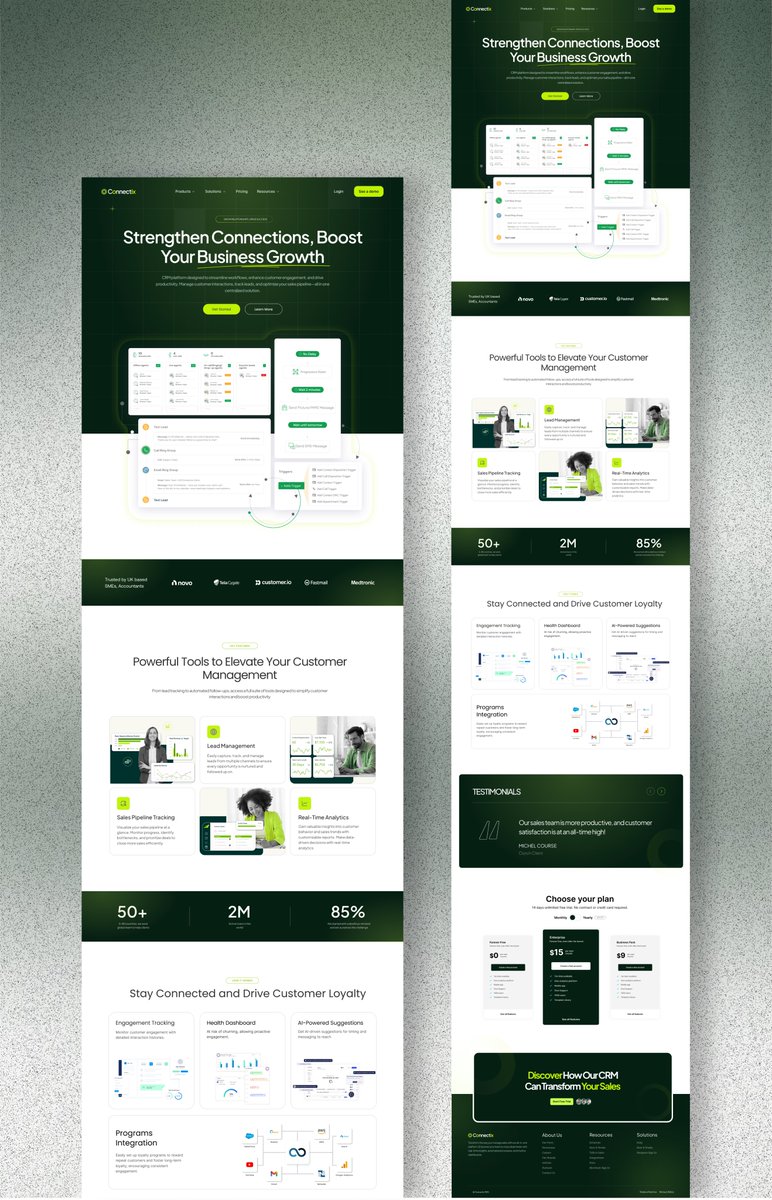 laibacreatives's tweet image. Designed this Website for a CRM Software System 👩💼
How's it? DM me for your Website 📩