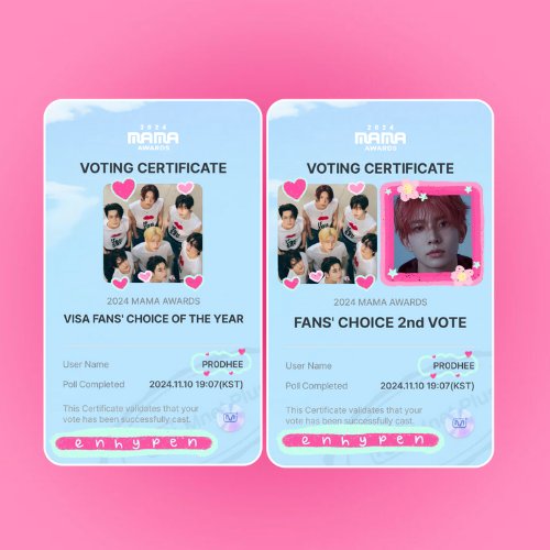 [🗳️] DAY 10 | 241110 🐹

1 rt = 1 vote :)

I vote #enhypen on #2024MAMAVOTE