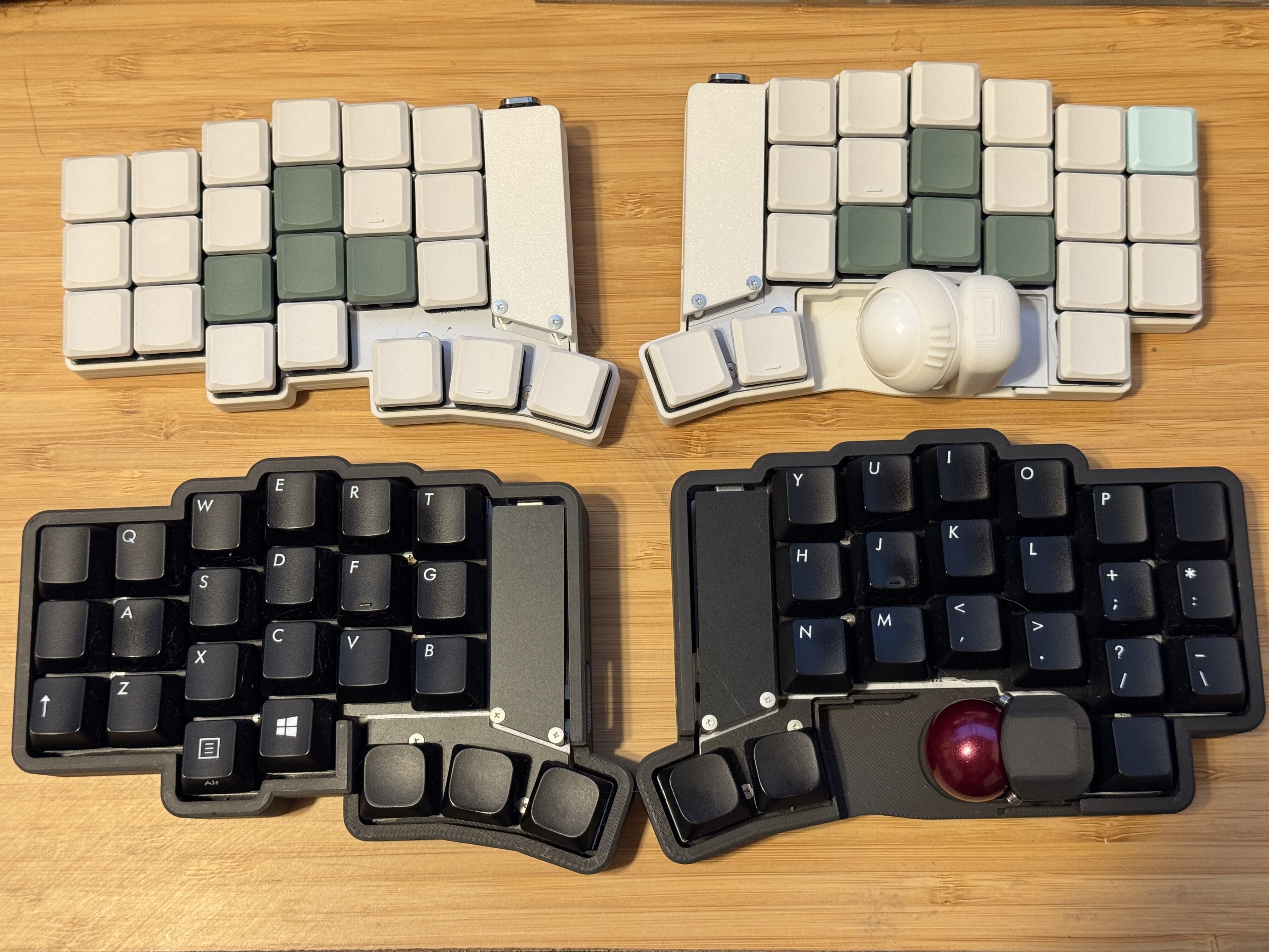 ツチノコ Keyball44 Keyball44 黒／白 | Shirogane Lab