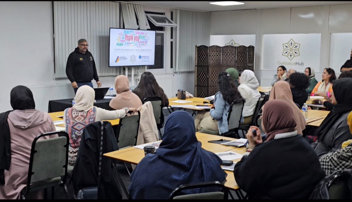 guidancehub's tweet photo. Train the trainer session for our Tackling Health Inequalities project supported by @mcrlco and Community Health Equity Manchester @MCCCheetham @MCCCrumpsall. Thank you, everyone, for your participation and constructive input. We look forward to the next phase of this project. https://t.co/JUzApSPZC8