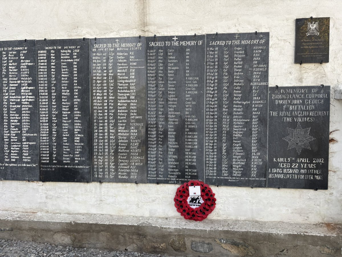 I was alone this morning at the British Cemetery in Kabul, to remember those who paid the ultimate sacrifice in Afghanistan. Two of my lads are remembered here, Ben Reddy &amp; Richie Watson.
And now we all know their loss was for nothing. But we remember them. #RemembranceDay