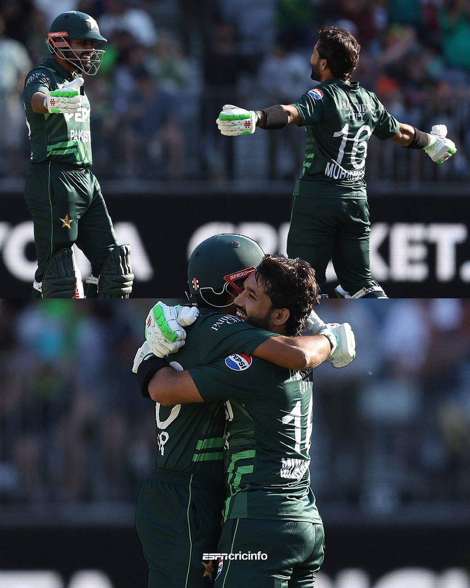 cricinfo's tweet photo. An iconic series win, with these two at the crease for Pakistan 🤝

https://t.co/AIa13KCPVI #AUSvPAK https://t.co/27SPkjyclu