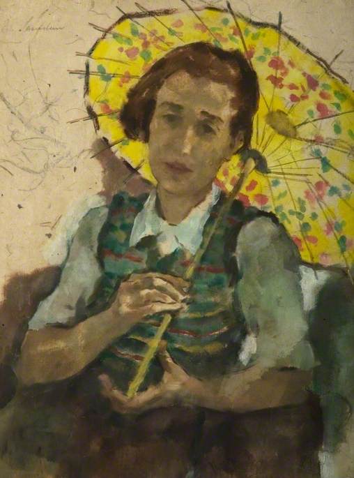 MenschOhneMusil's tweet photo. The Yellow Parasol- Lotte #Laserstein (1898–1993). https://t.co/pQVMrlm5vc