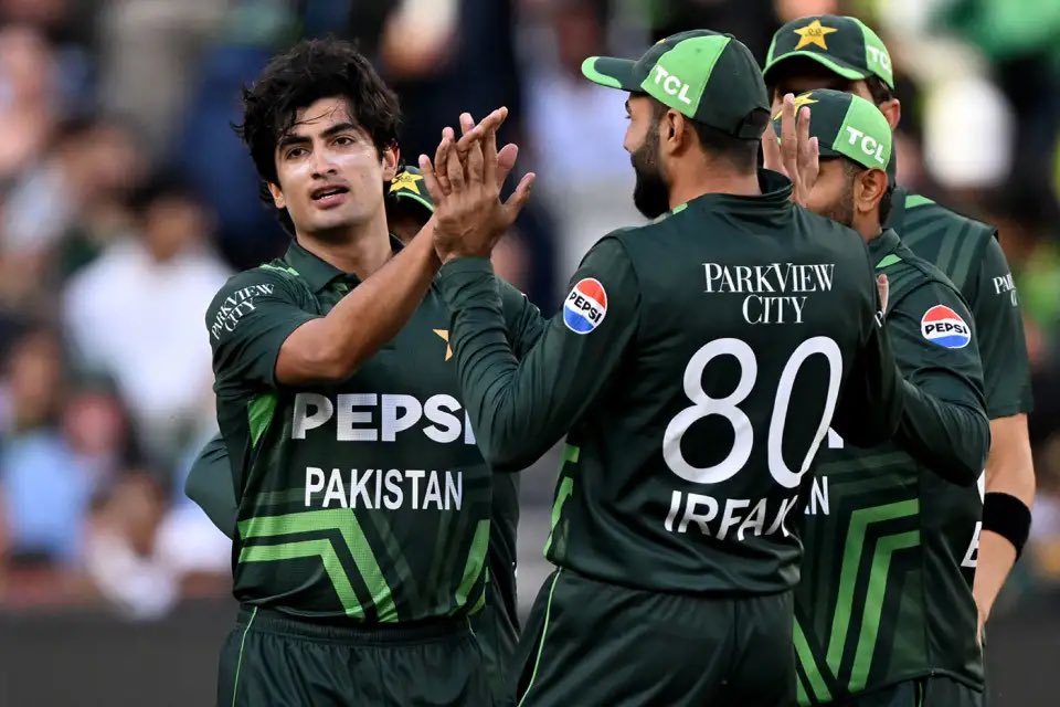 iNaseemShah's tweet photo. Alhamdulillah! Historic series win in Australia, proof that with faith, hard work, and unity, anything is possible! 🇵🇰💪 

To all our incredible fans, this victory is for you. Your belief in us kept us going, let’s keep pushing boundaries together. 

Onwards & upwards, bring on the T20s 💚