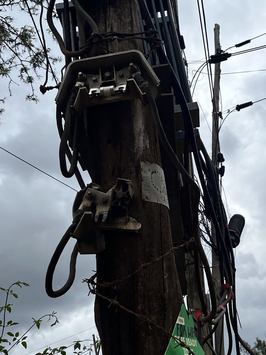 gwethelize's tweet photo. @KenyaPower_Care this part was damaged by a bus a few months ago now it's worse off https://t.co/0a1xvdS9MP