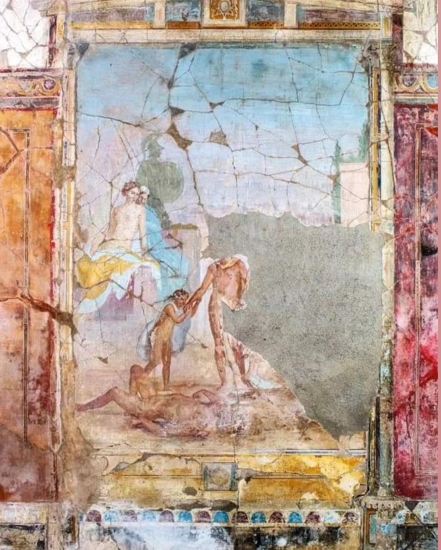 samchtai's tweet photo. Aujourd'hui à 15h30 sur Arte " Pompéi,ses nouveaux secrets" série documentaire (2024) idéale pour se rendre compte de la richesse de la ville antique.On est émerveillé du début à la fin. #Splendeur https://t.co/7YnHG83Y4x