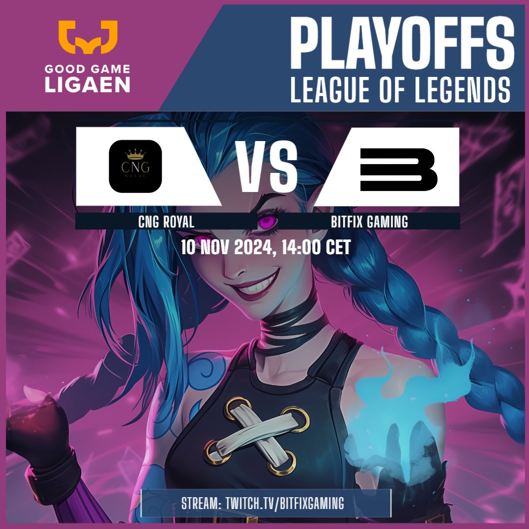 bfgnorway's tweet image. Game Day Update | Lower Bracket Final 🔥

Our match against @CNG_Royal has been rescheduled to 14:00 CEST today! We’re bringing everything we’ve got to keep the playoff run alive. Let’s go! 💥💪

@ggligaen #Bitfix #leagueoflegends #BFGWIN