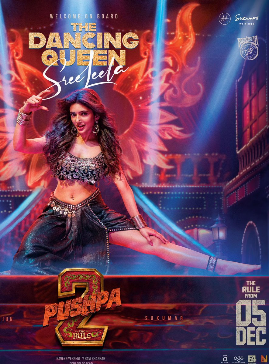 #SreeLeela On Board 🥵💥🔥 #Kissik

#Pushpa2TheRule <a href="/alluarjun/">Allu Arjun</a>