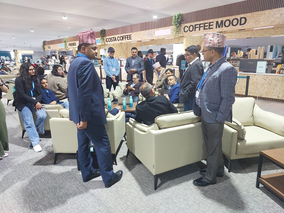 Nepal's high level officials and delegates are briefing to the Minister <a href="/ain_shahi/">Ain Bahadur Shahi ( ऐन बहादुर शाही )</a> <a href="/MOFENepal/">MOFE Nepal🇳🇵</a>  on <a href="/COP29_AZ/">COP29 Azerbaijan</a>  ahead of high level meetings and negotiations.