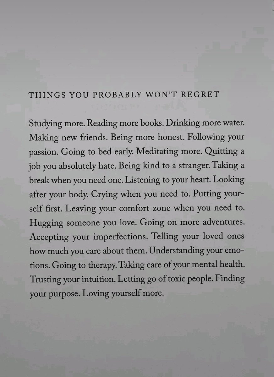 Things you probably won't regret