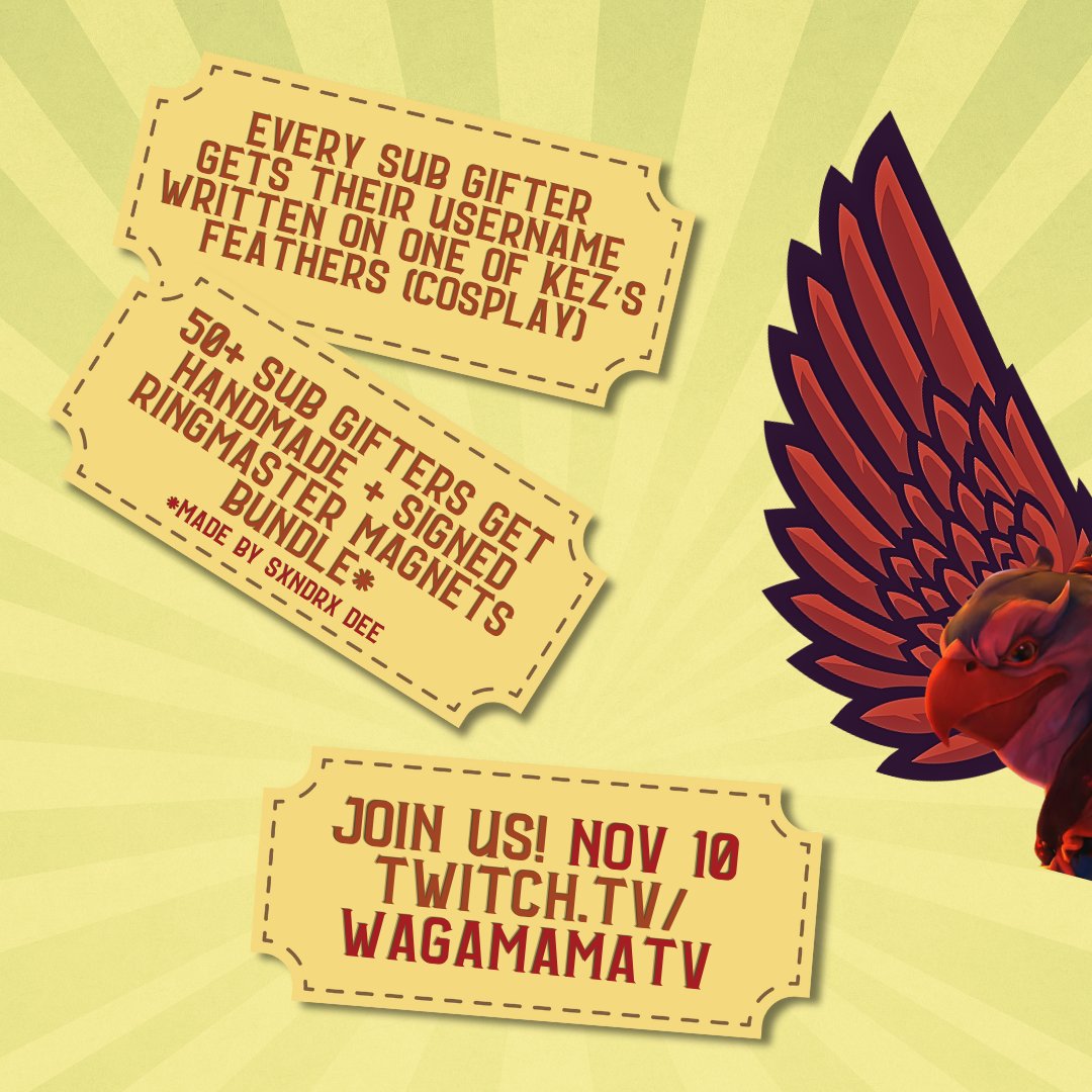 STARTING 24H KEZ MARATHON STREAM RIGHT NOW!
twitch.tv/wagamamatv